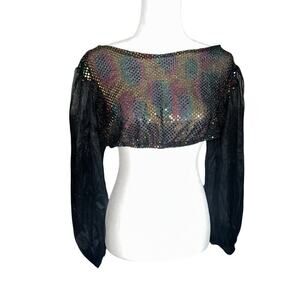 Vtg California costume collection crop top sz m